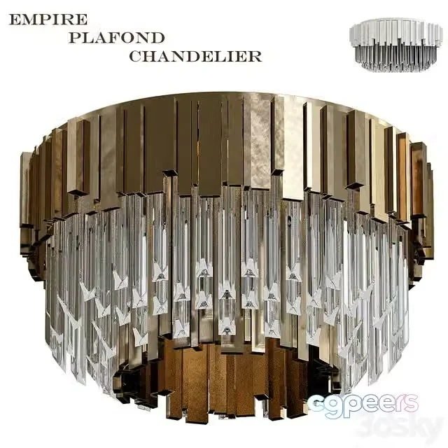3ds Max Free – Empire Plafond chandelier2