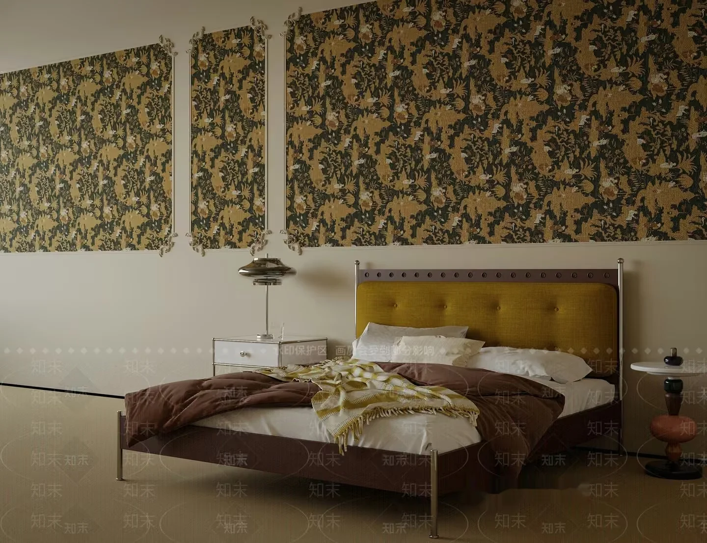 Cozy Bedroom 3D Model – 3845 – VRAY Render
