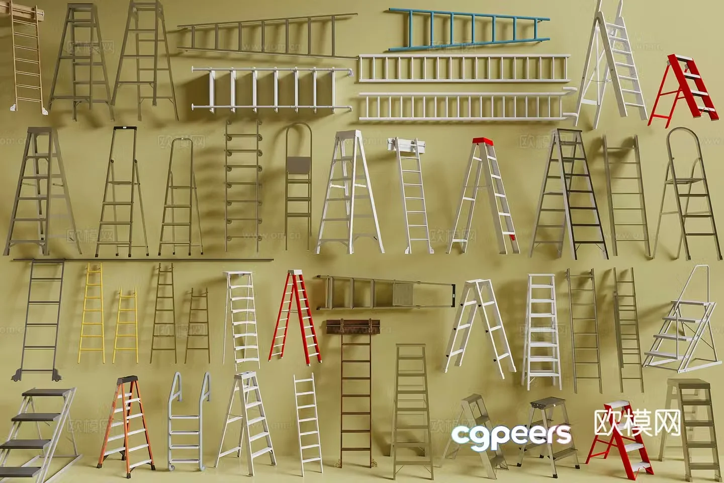 Modern ladder 3d model
