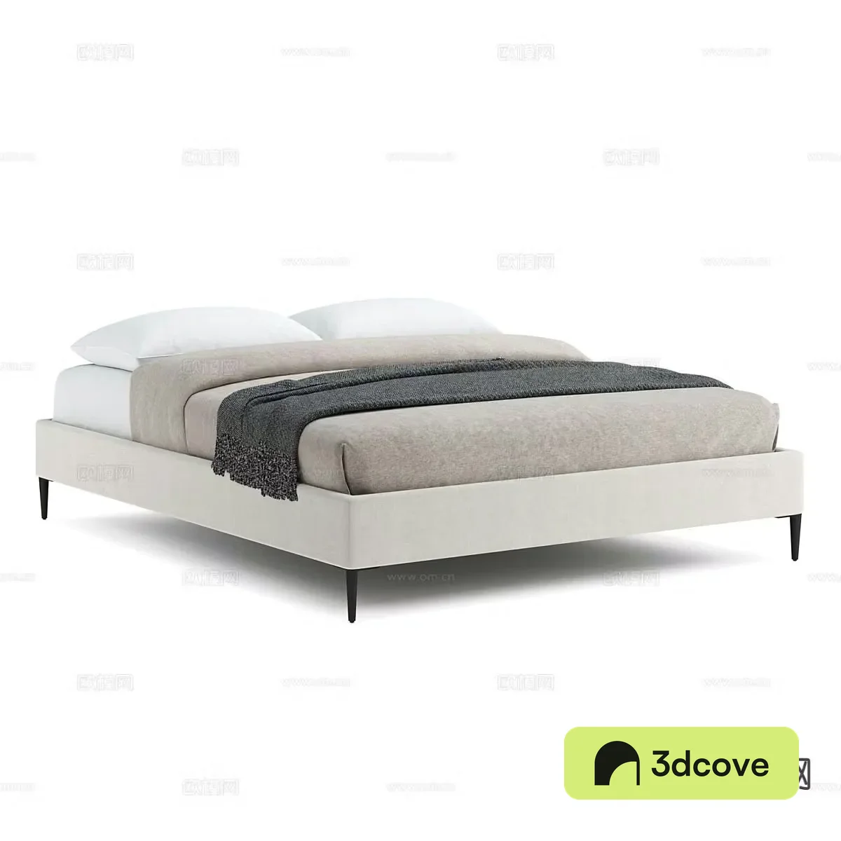Simple double bed