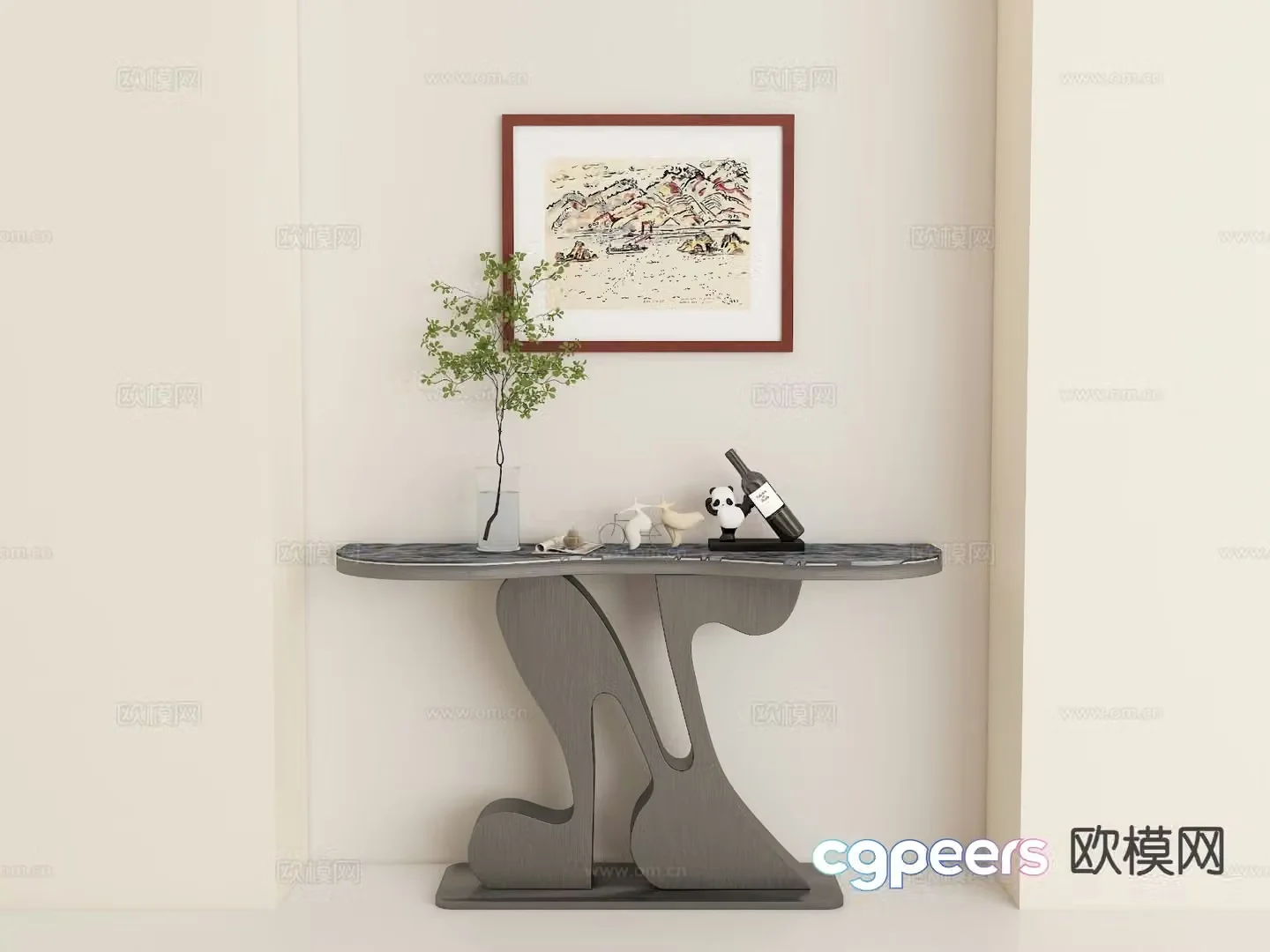 Modern Duanjing strip 3D model