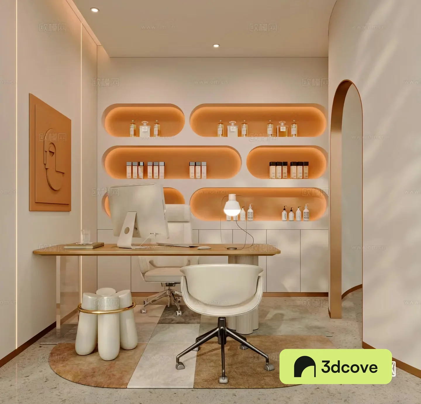 Modern beauty salon office