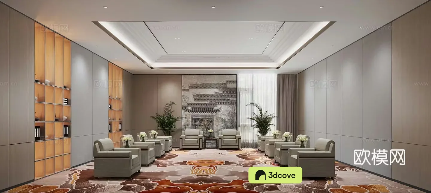 New Chinese style reception room
