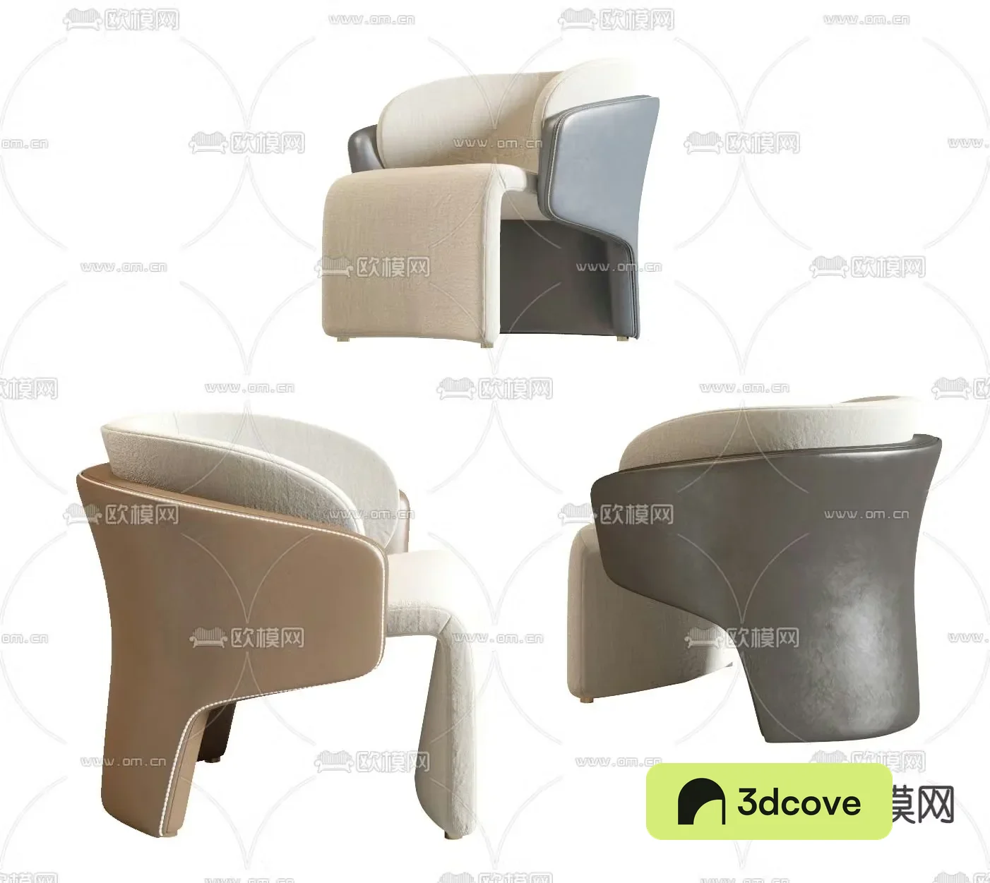 Poliform modern fabric single sofa