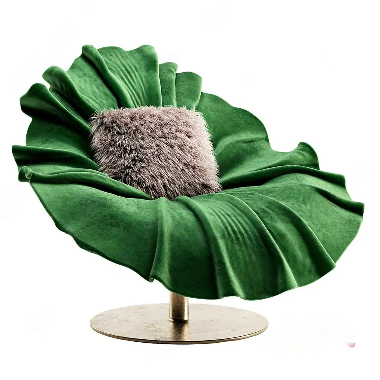 A Green Velvet Chair 3D Model – 18194 – CORONA Render