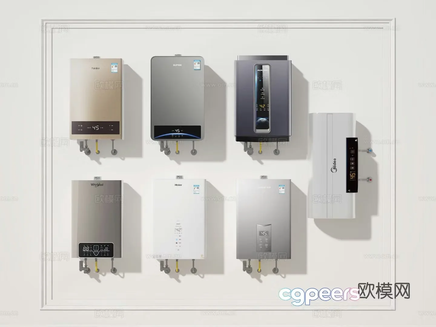 Water heater 3d model
