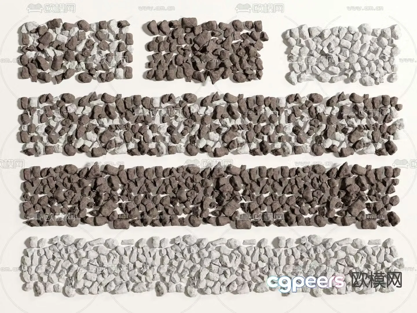 Pebbles Pebbles Stone Gravel 3d model