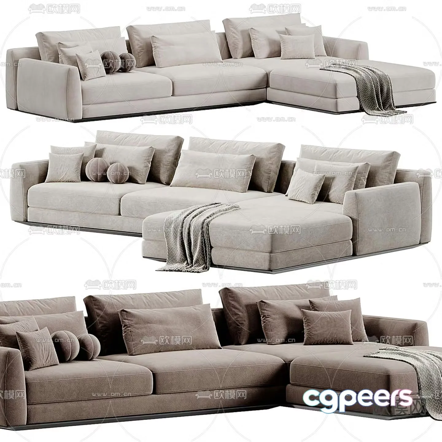 Casamania & Horm corner sofa 3d model