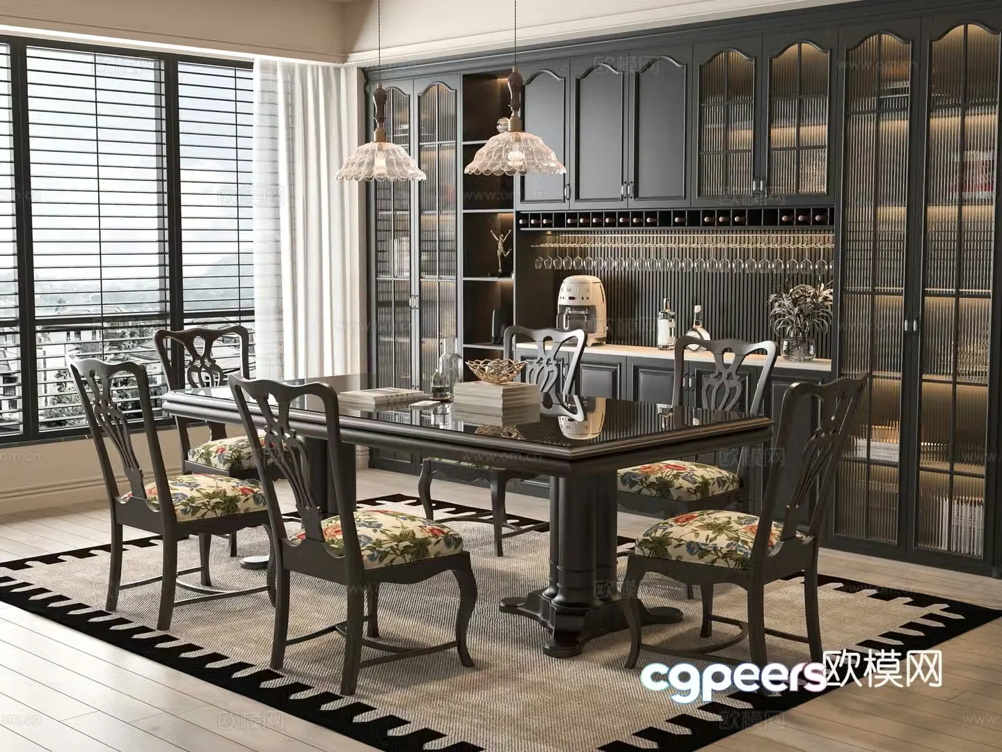 French restaurant 3d model