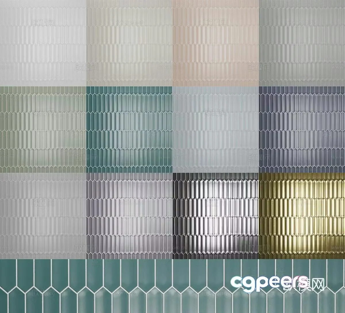 EQUIPR Modern minimalist tiles Masked tiles Wall tiles Bathroom tiles Handmade tiles 3d model