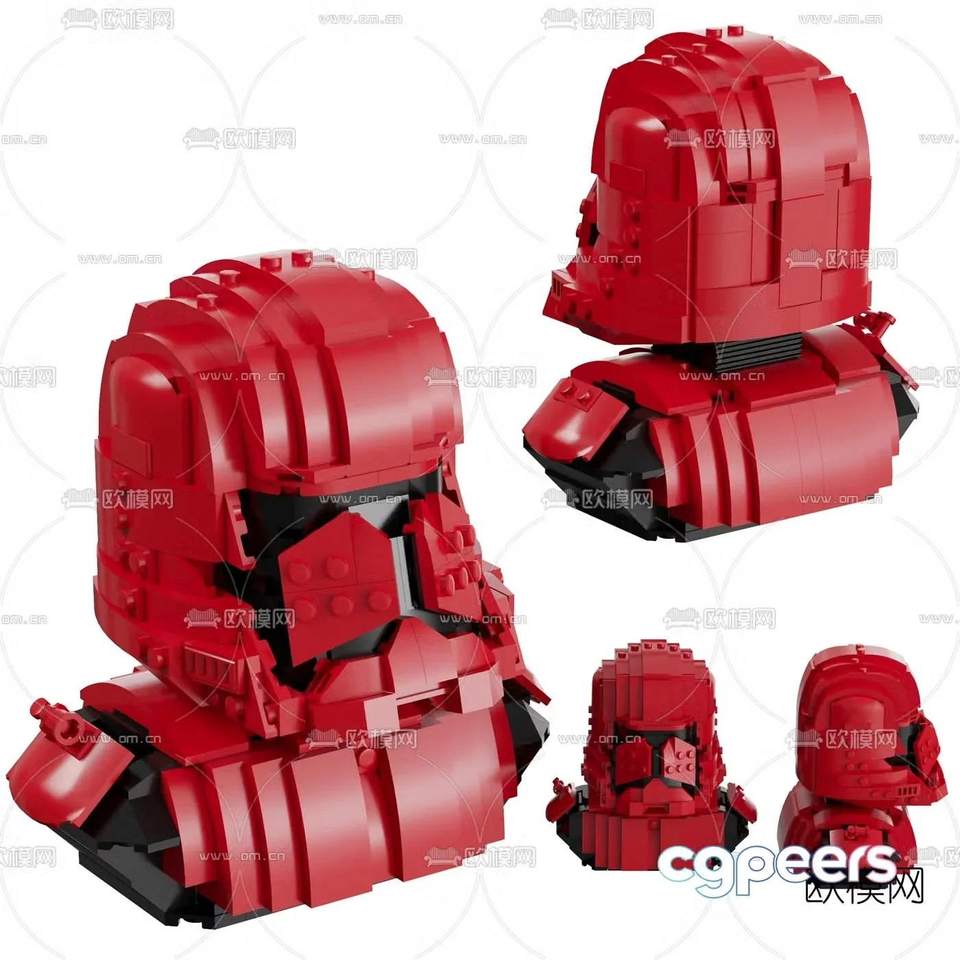 Modern Star Wars toys 3d model