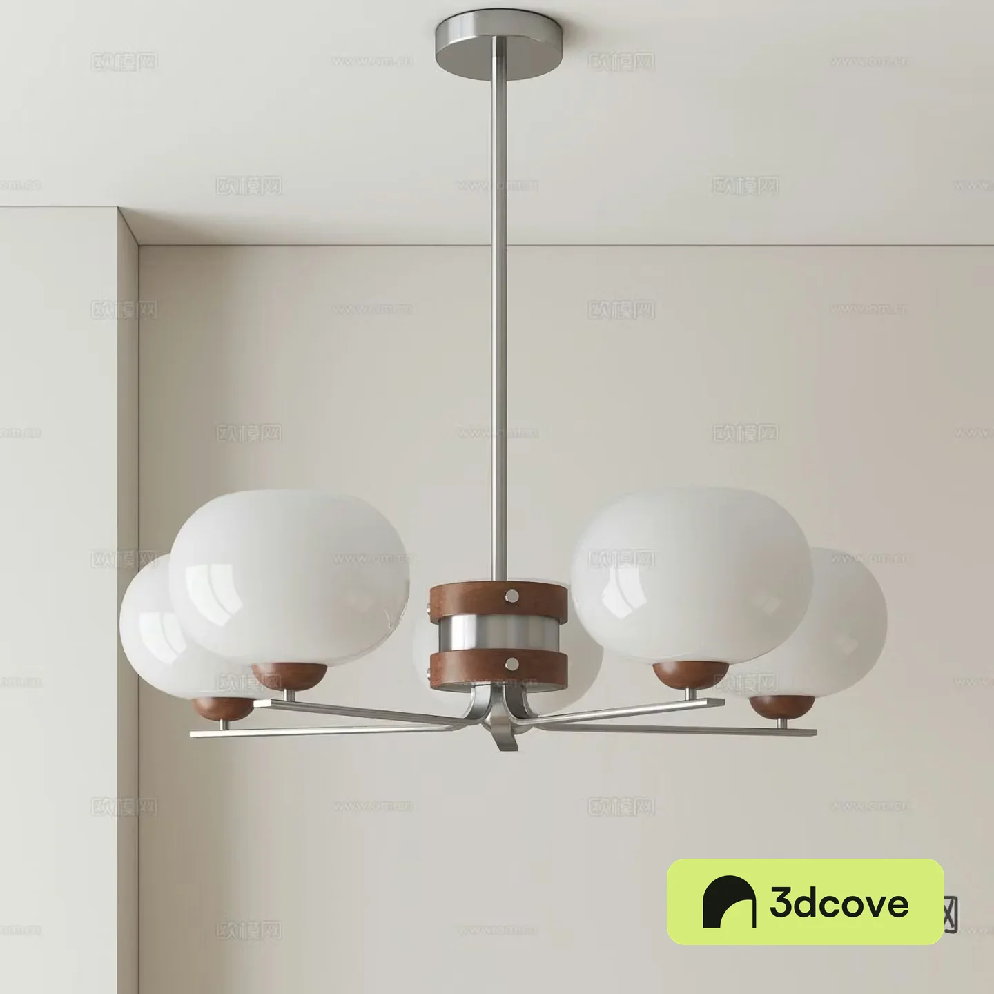 Medieval style multi-head chandelier
