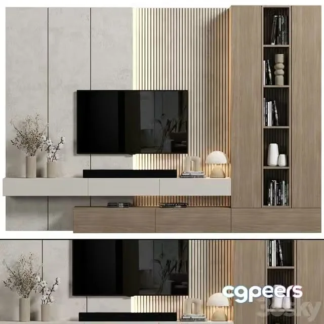 3ds Max Free – TV Wall 118