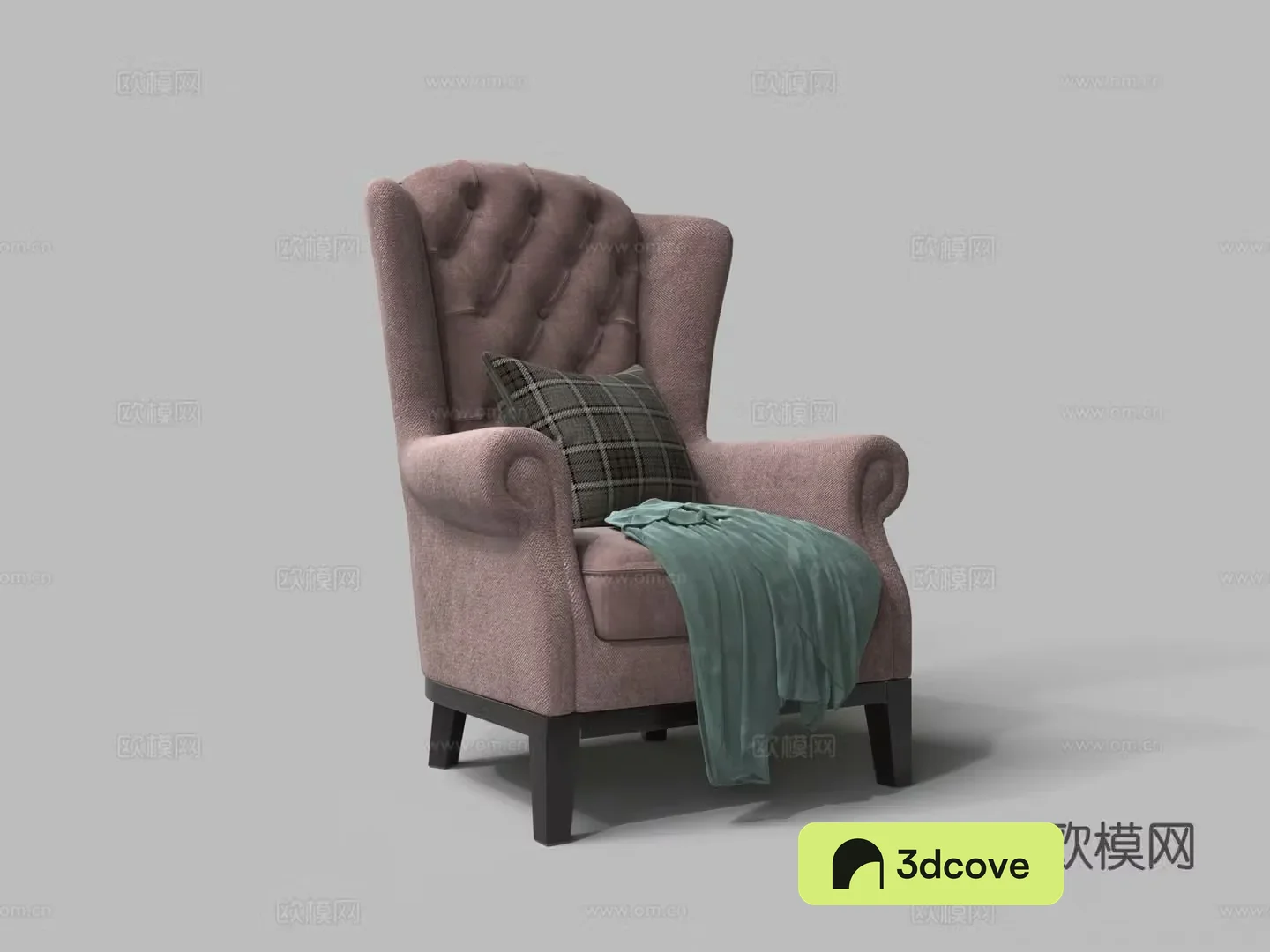 European soft velvet cloth single sofa chair