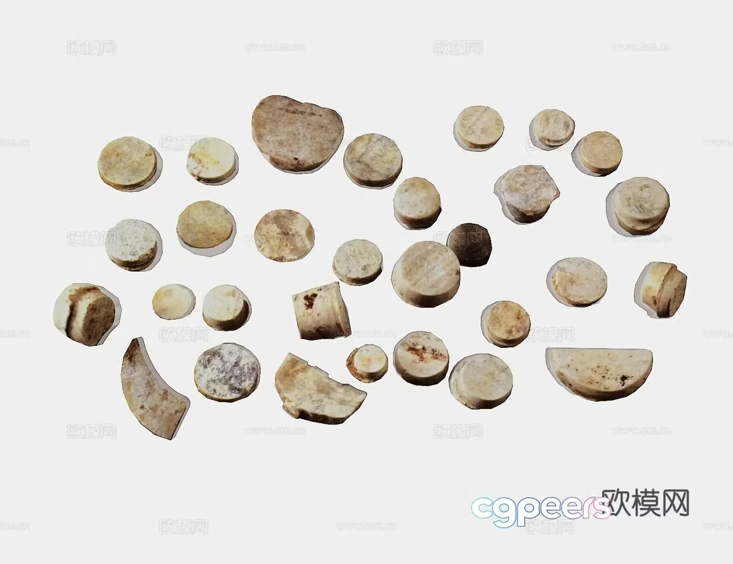 Cultural Relics Jade Stone Artifacts Ancient Cultural Relics 3D Model