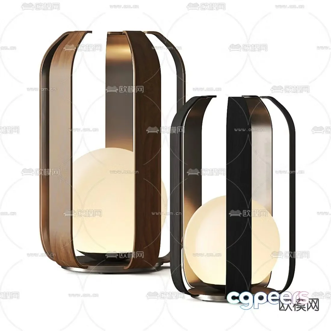 Giorgetti modern desk lamp 3d model