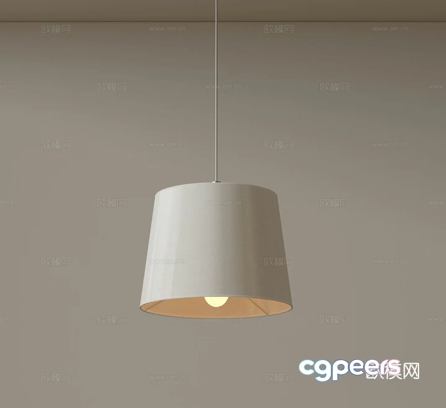 Modern medieval style chandeliers minimalist chandeliers Nordic simple chandeliers bedroom bedside chandeliers single head 3D model