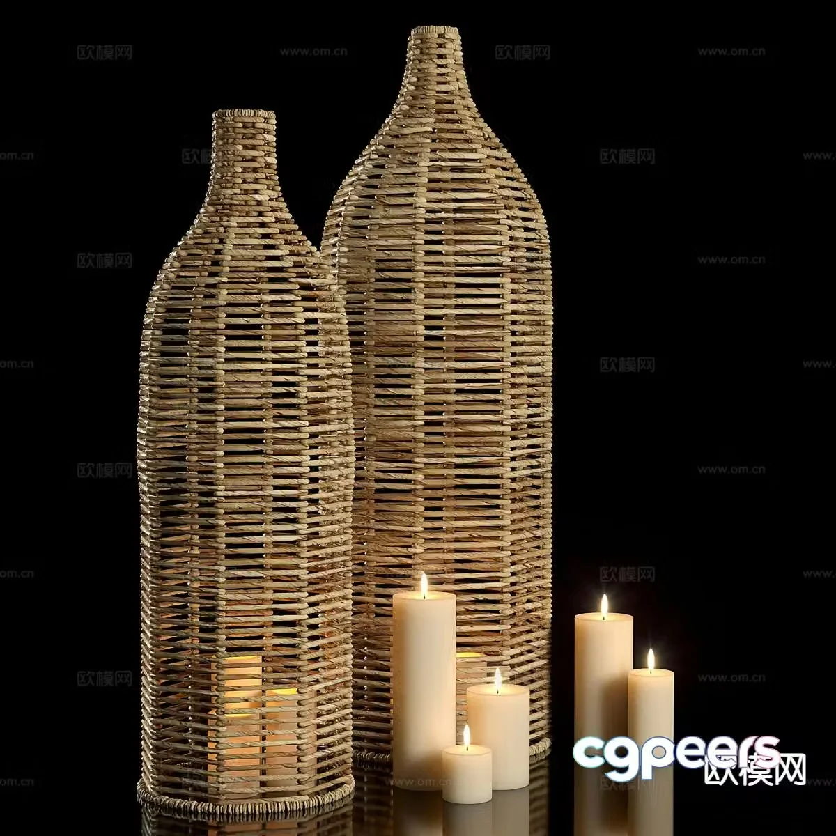 candlestick lamp candlestick lamp 3d model