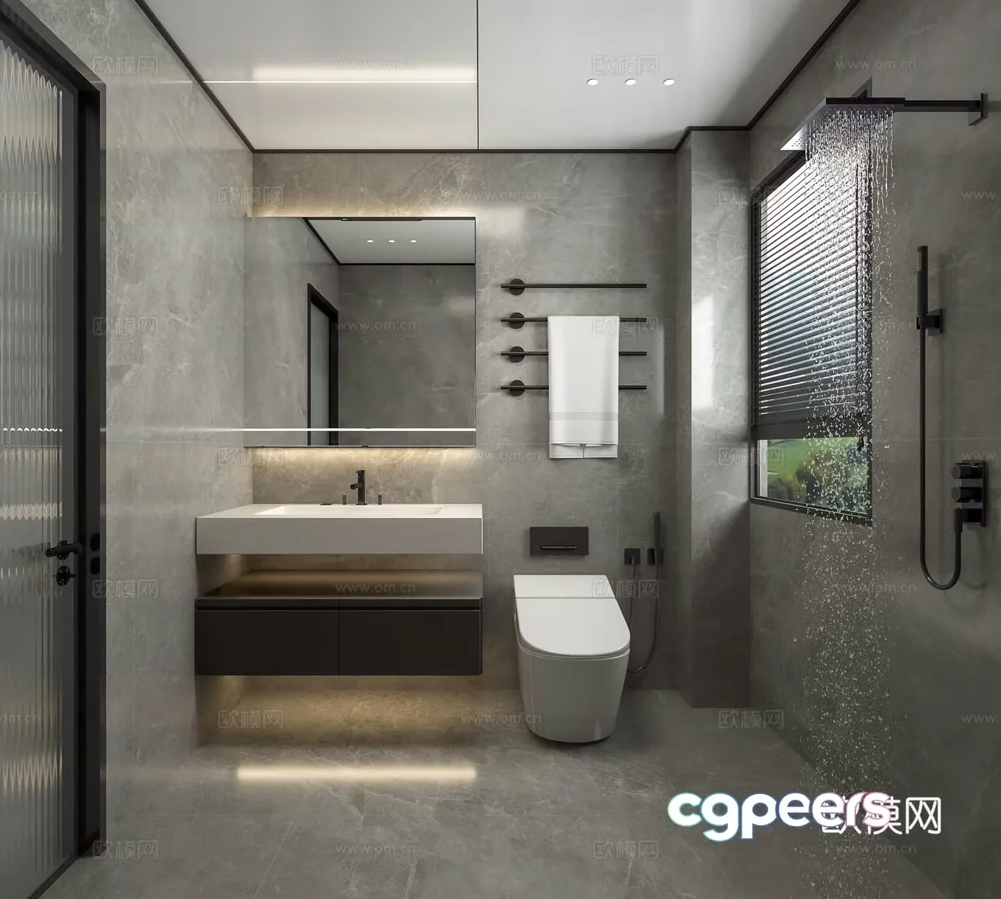 Modern bathroom 3d model
