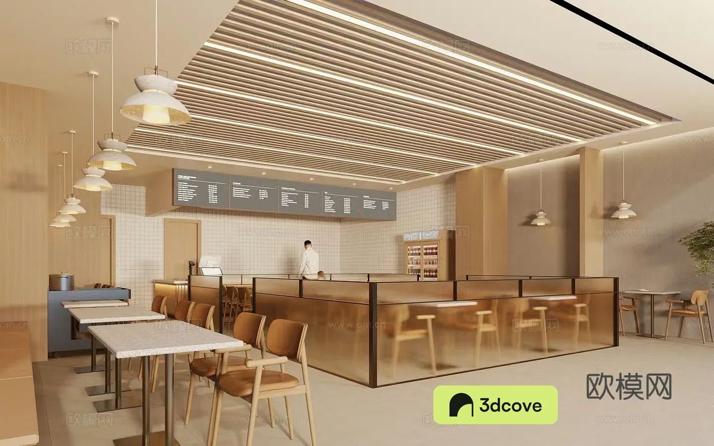 Modern tea restaurant
