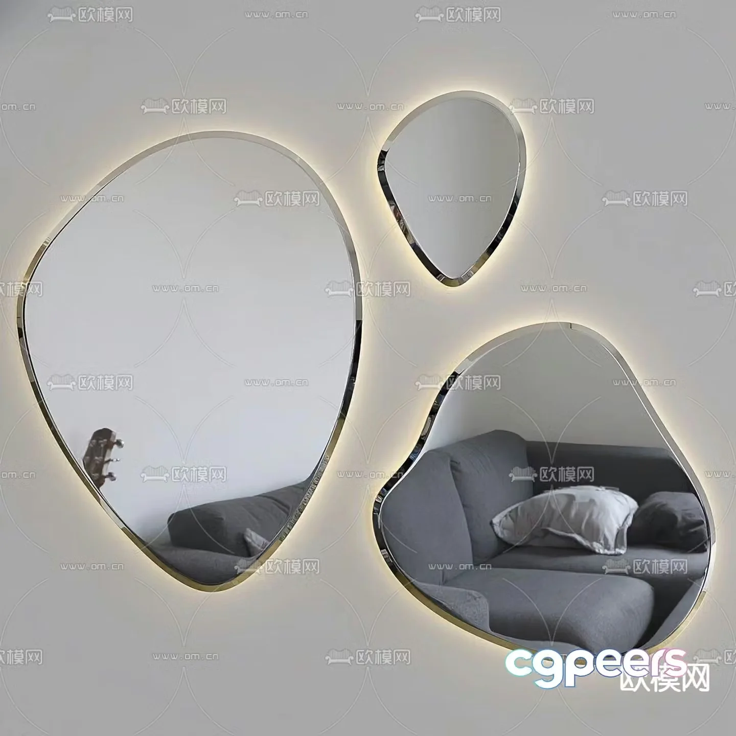 Mirror Special mirror Decorative mirror 3D model