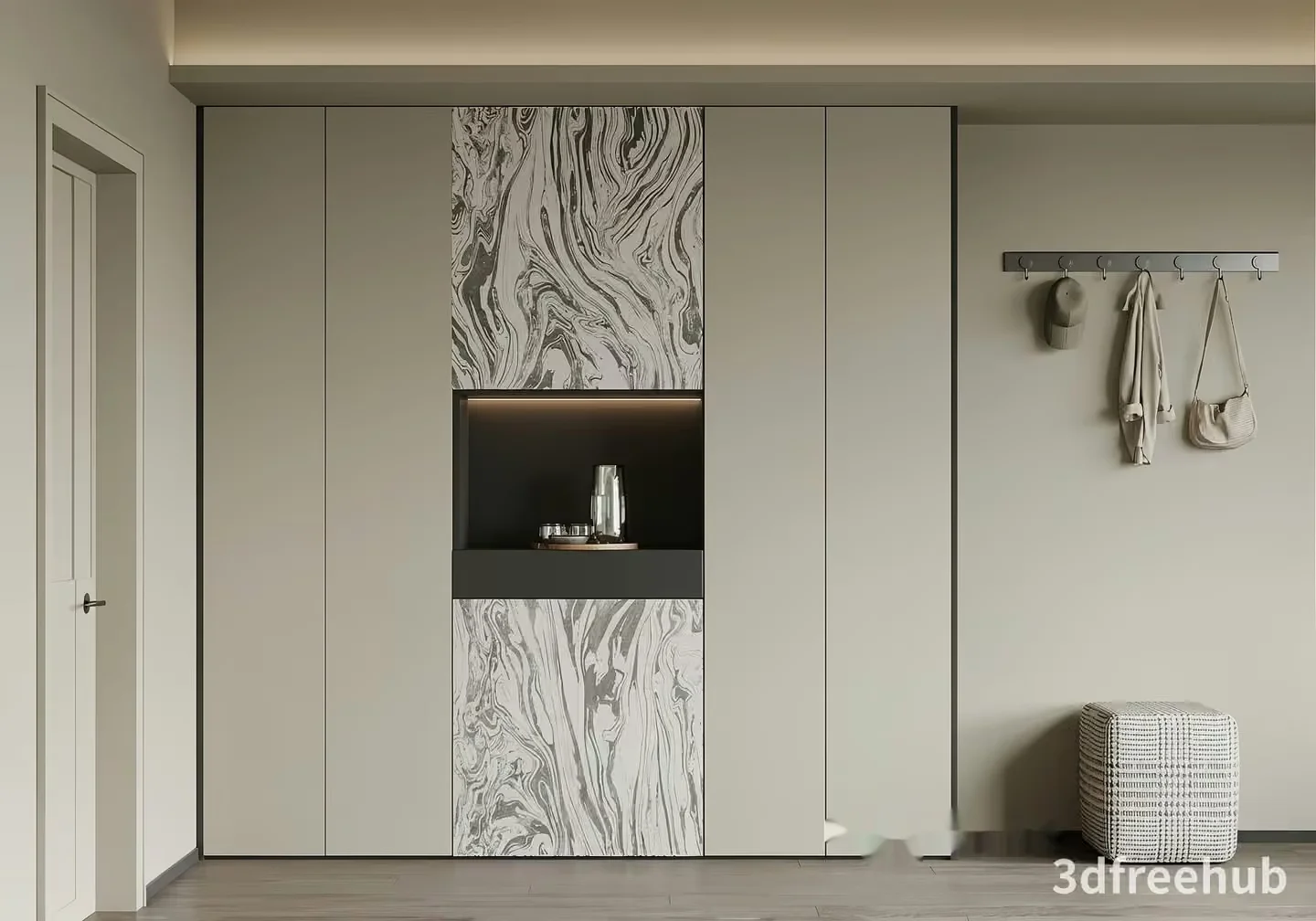 Modern Closet Design 3D Model – 21188 – VRAY Render