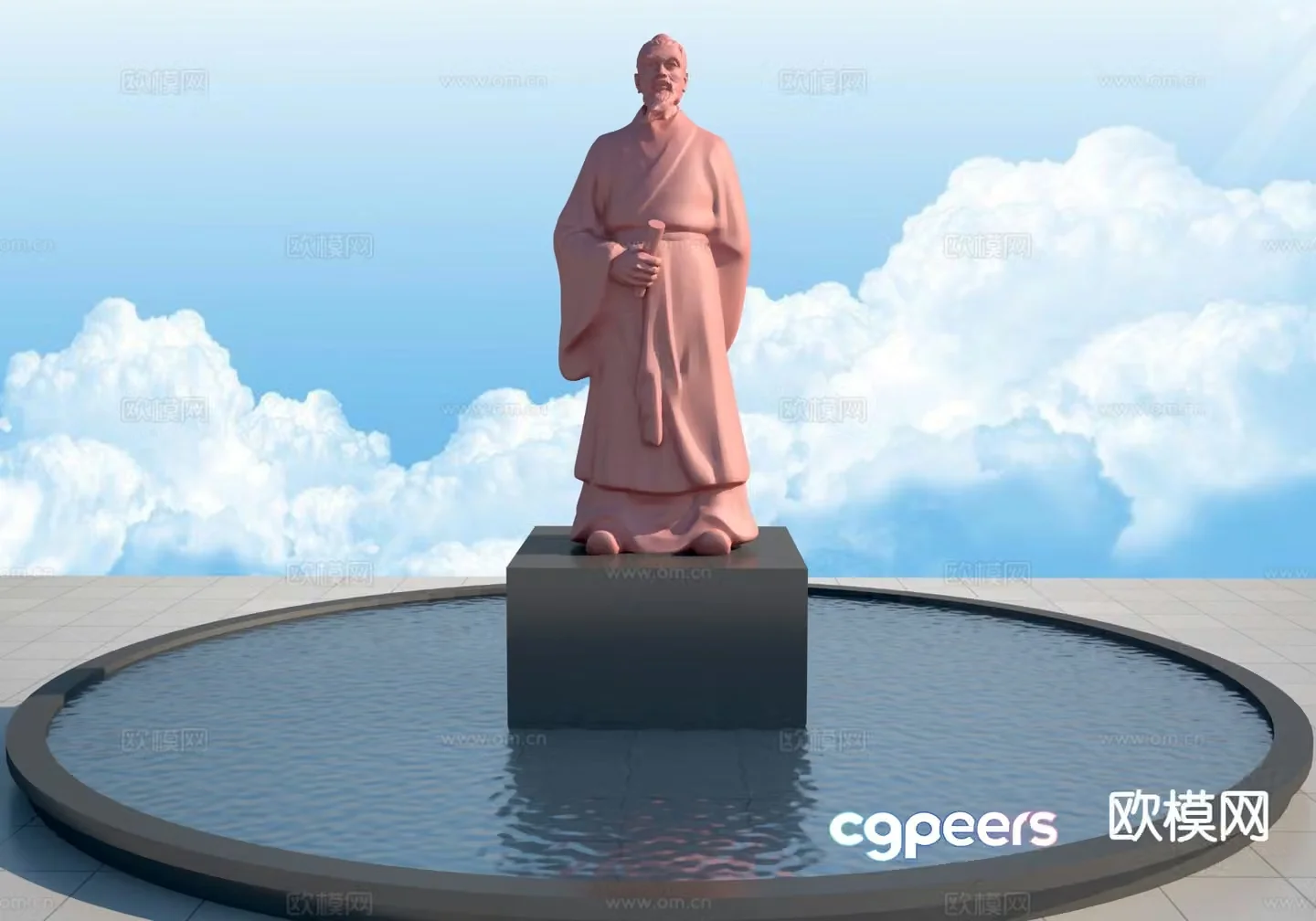 Celebrity Sculpture Outdoor Sculpture Park Sketch 3D Model