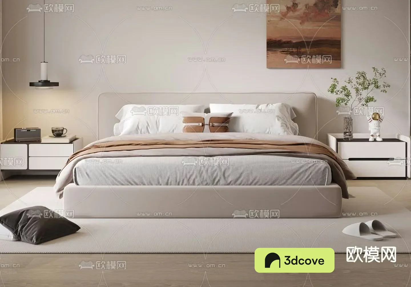 Modern double bed