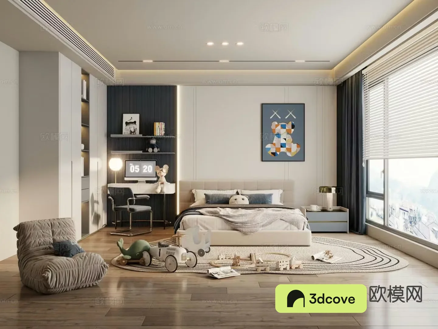 Modern children’s room boy’s room
