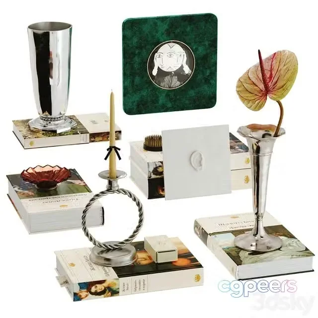 3ds Max Free – Decorative vintage set