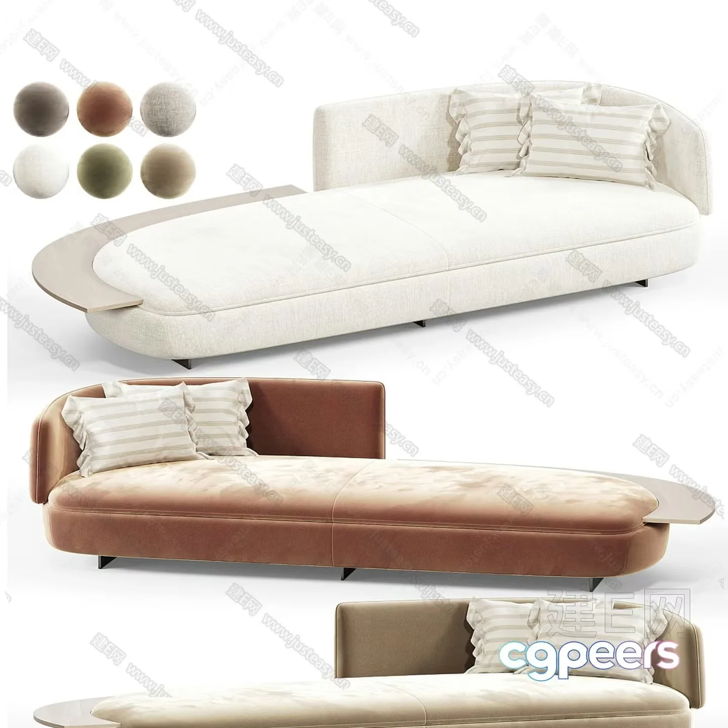 Modern Sofa Designs 3D Model – 14971 – VRAY Render