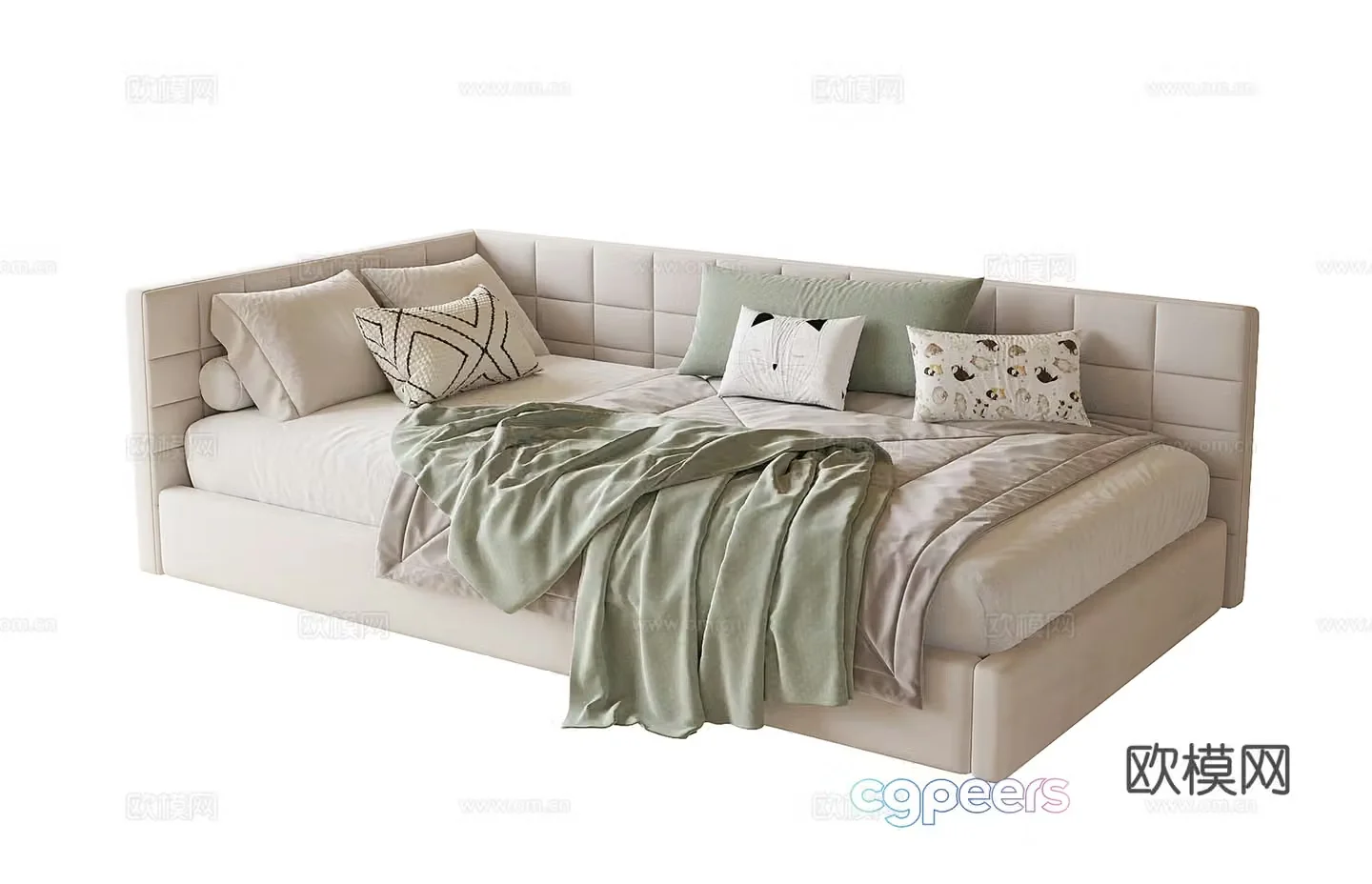 Modern children’s bed 3d model