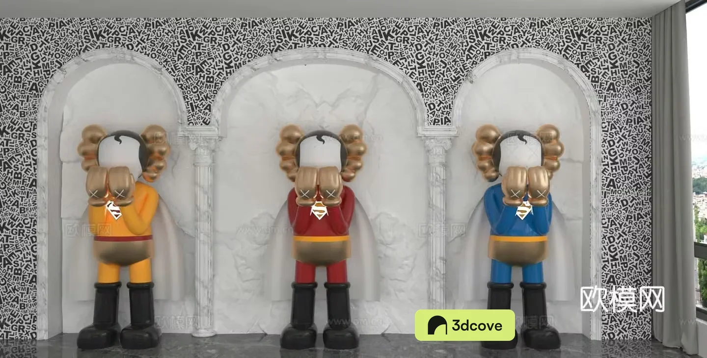 Modern background wall