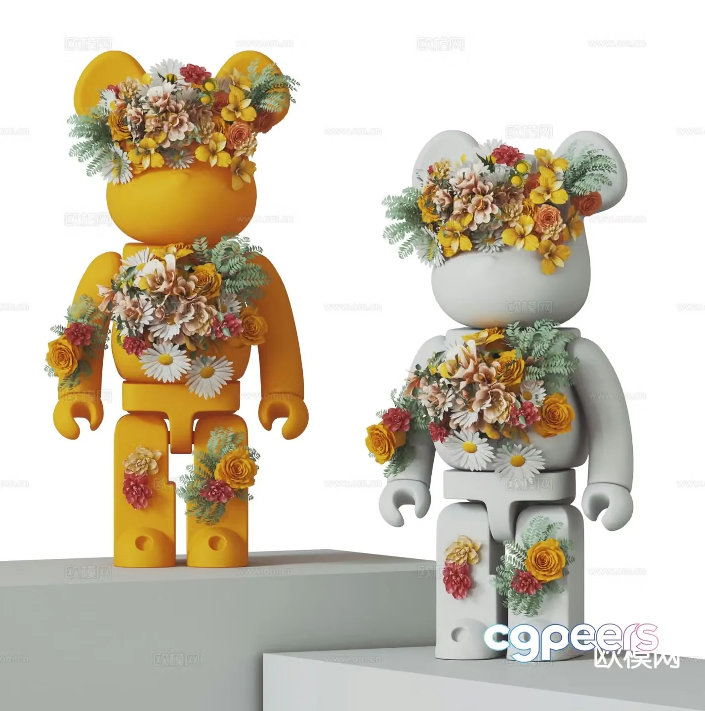 Violent Bear Trendy Sculpture 3D Model