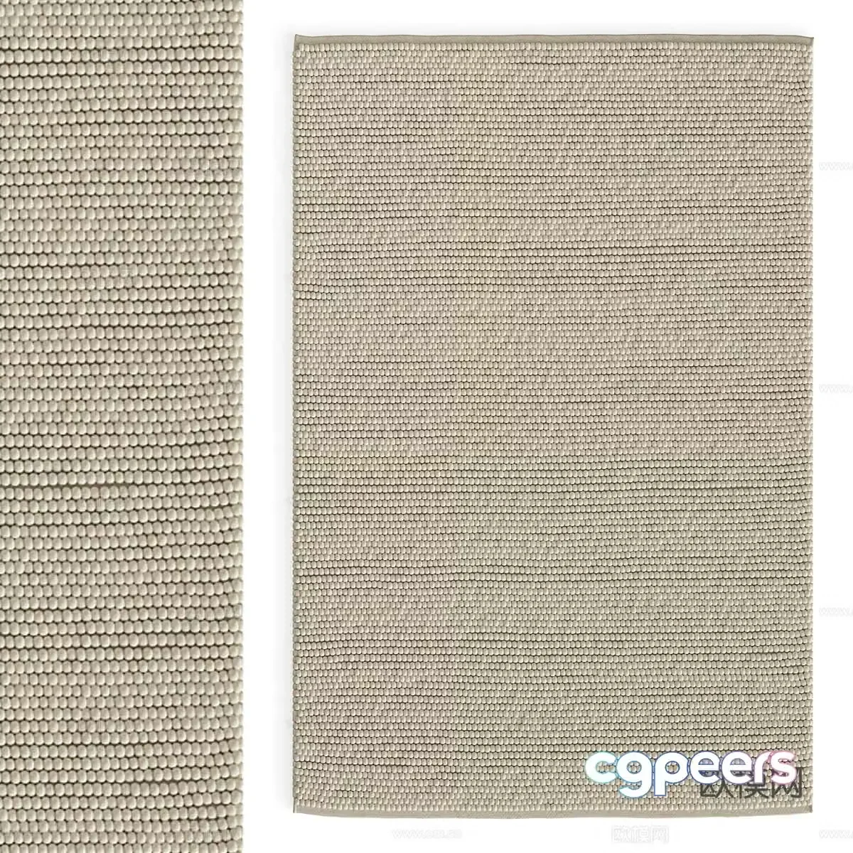 Modern carpet Textured carpet Living room carpet Rectangular carpet 3d model