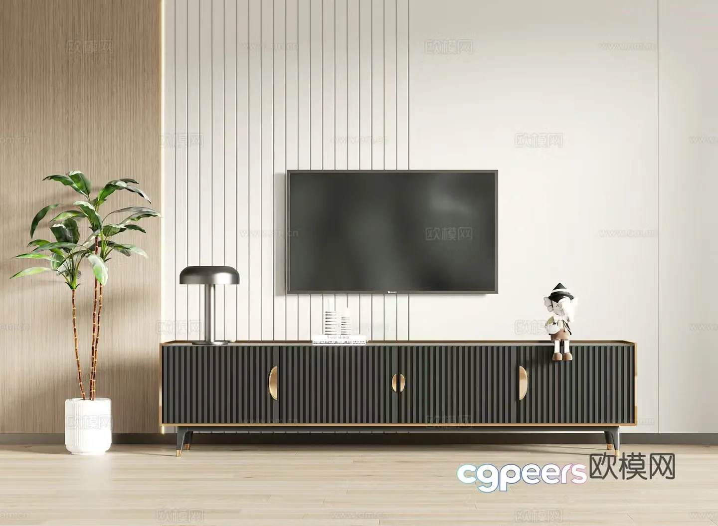 Modern TV cabinet 3d model