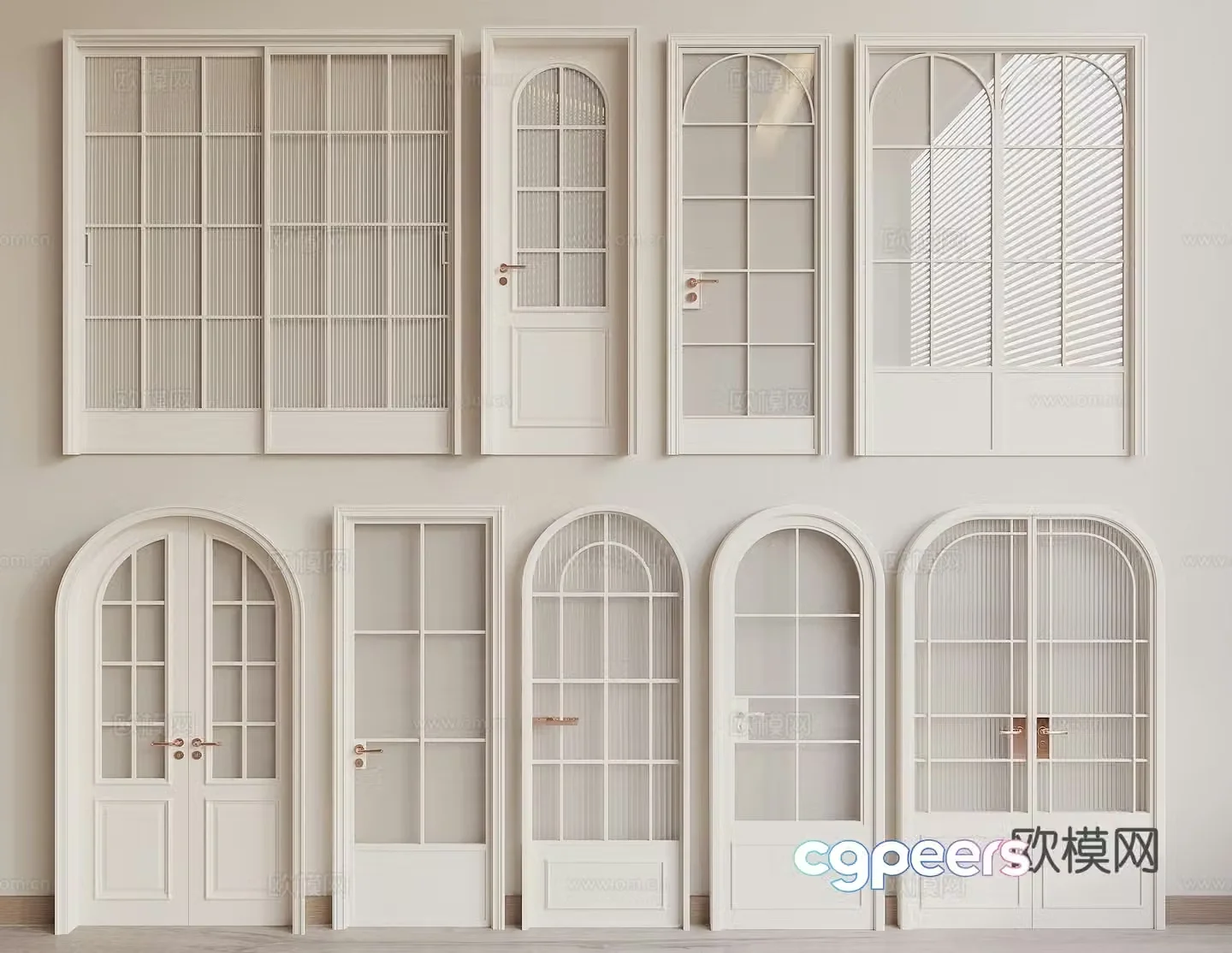 French door 3D model