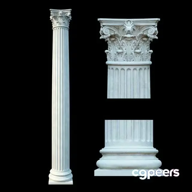 3ds Max Free – Classical Corinthian columns