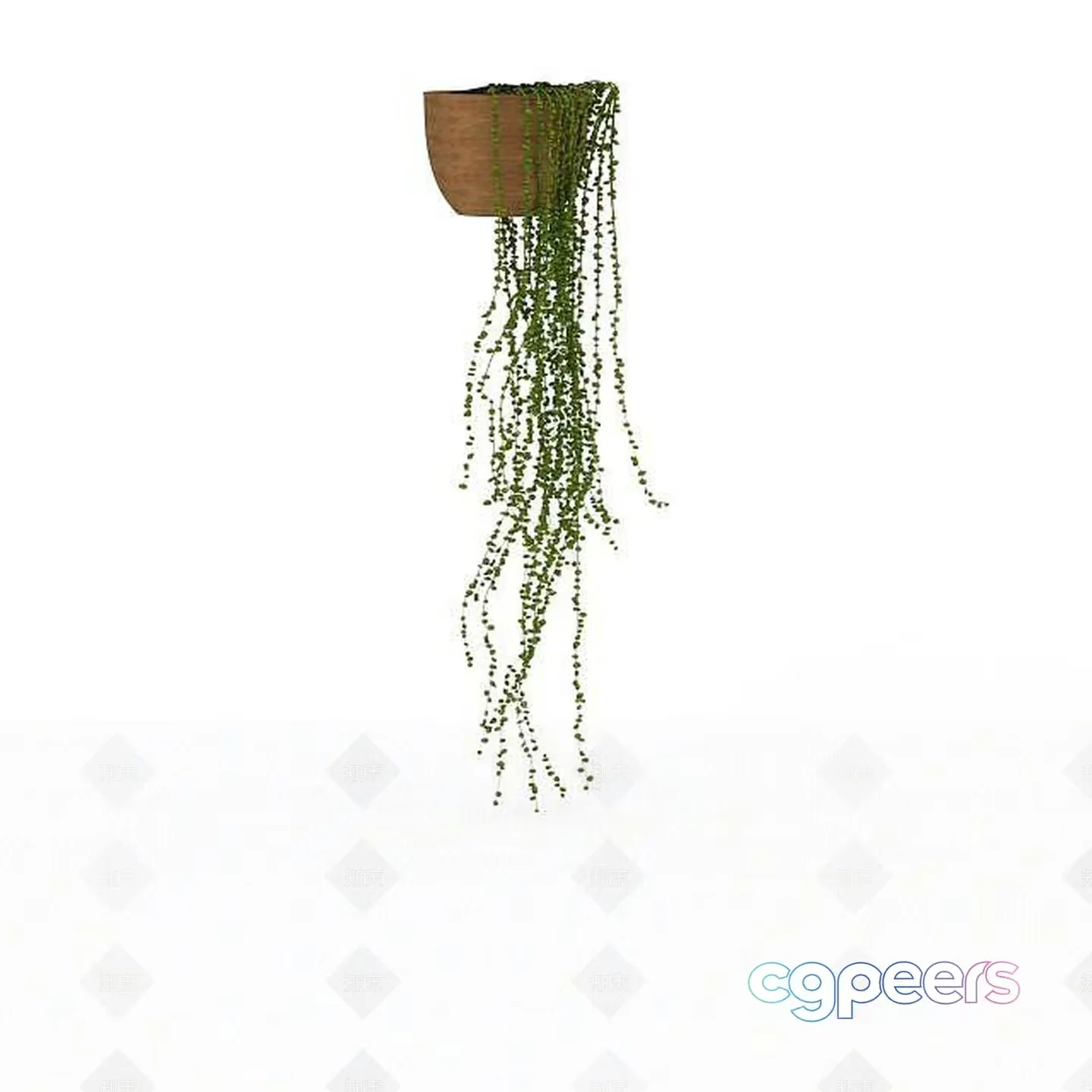 A Plant In A Pot 3D Model – 1061 – VRAY Render
