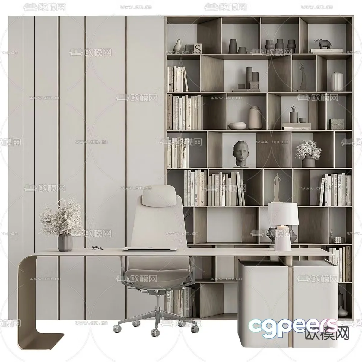 Desk desk desk boss desk 3d model