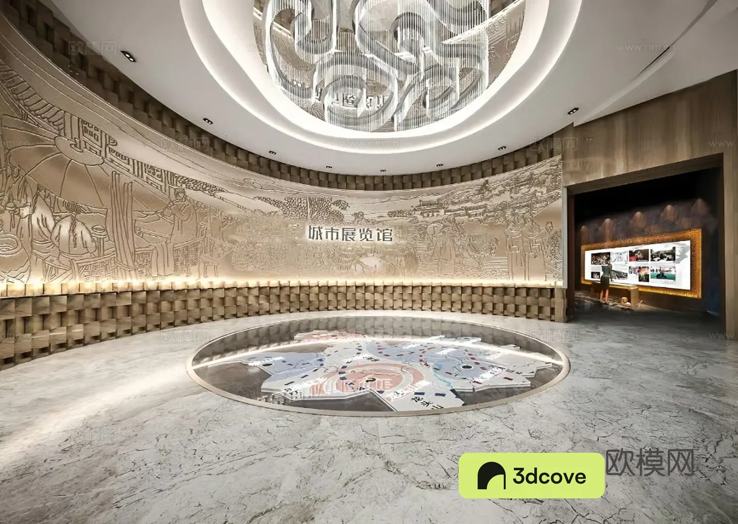 New Chinese-style exhibition hall