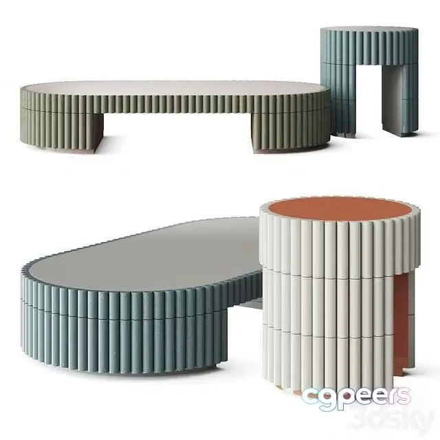 3ds Max Free – Dooq Nouvelle Vague Coffee Tables