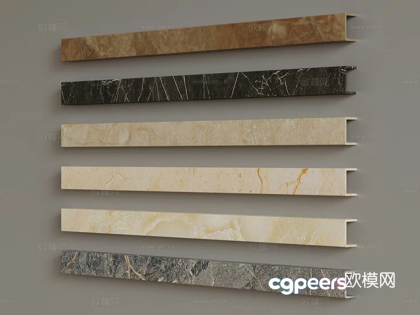 Wallpaper Modern Wallpaper Color Card 3D Model