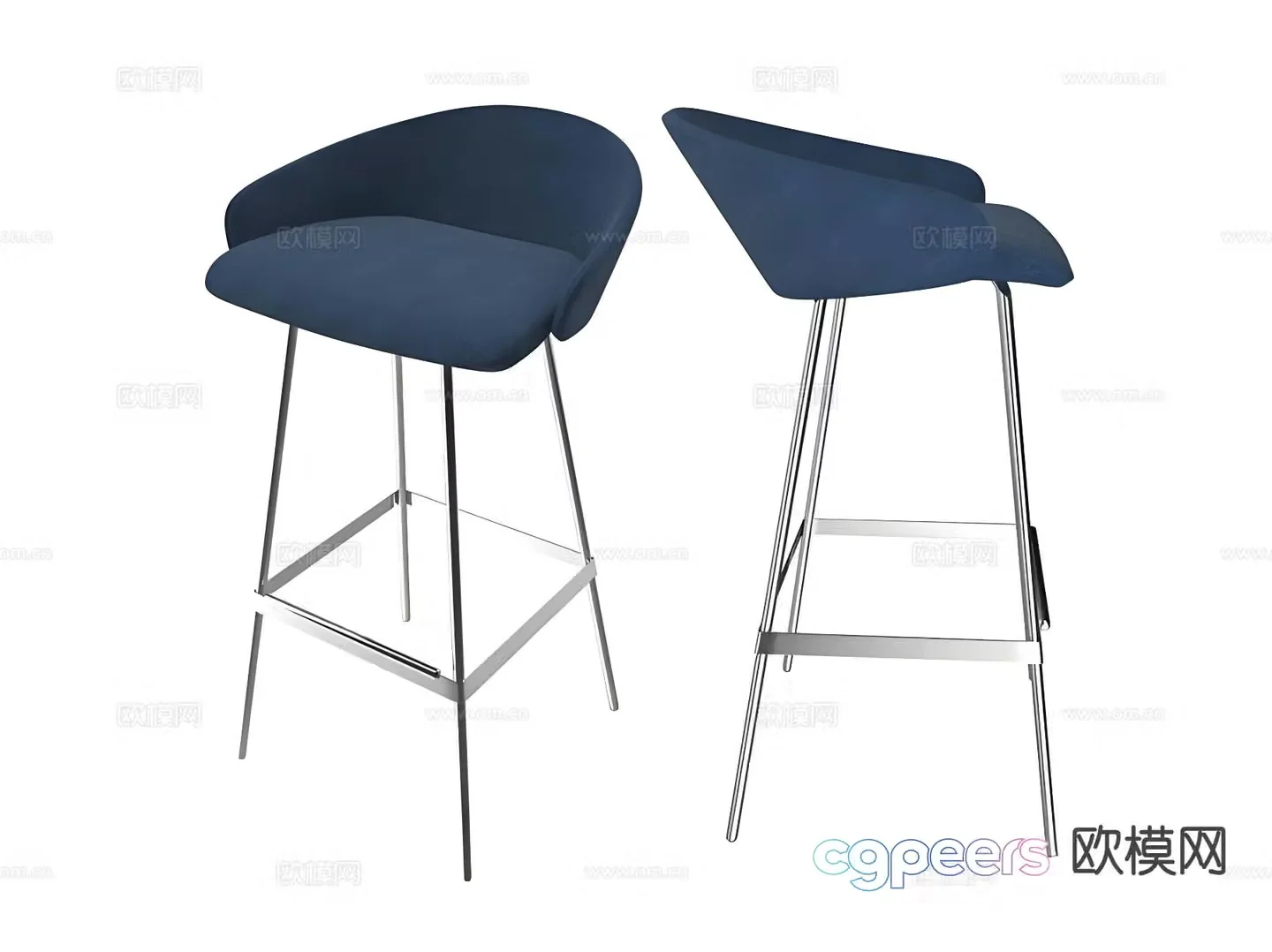Modern bar stool bar stool bar stool 3d model