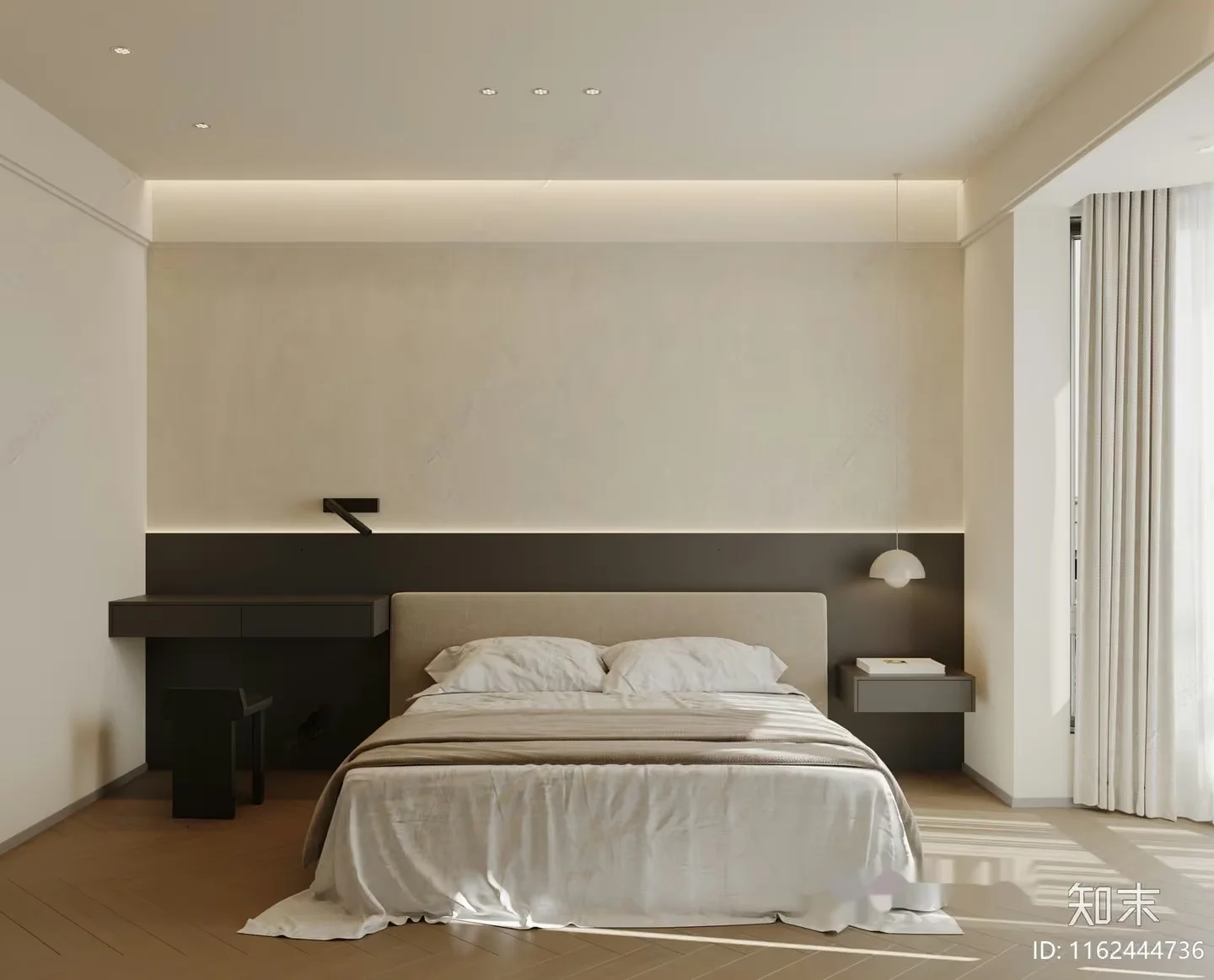 Cozy Bedroom 3D Model – 7838 – VRAY Render