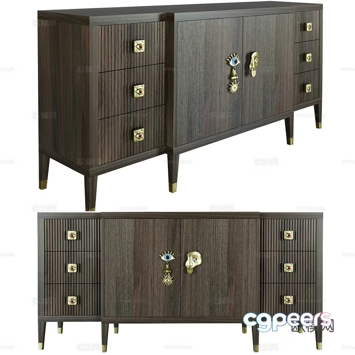 Decorative cabinet 3d model