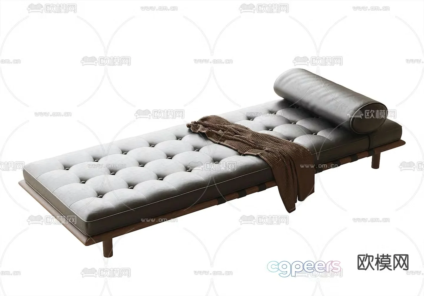 Modern bedside stool 3d model
