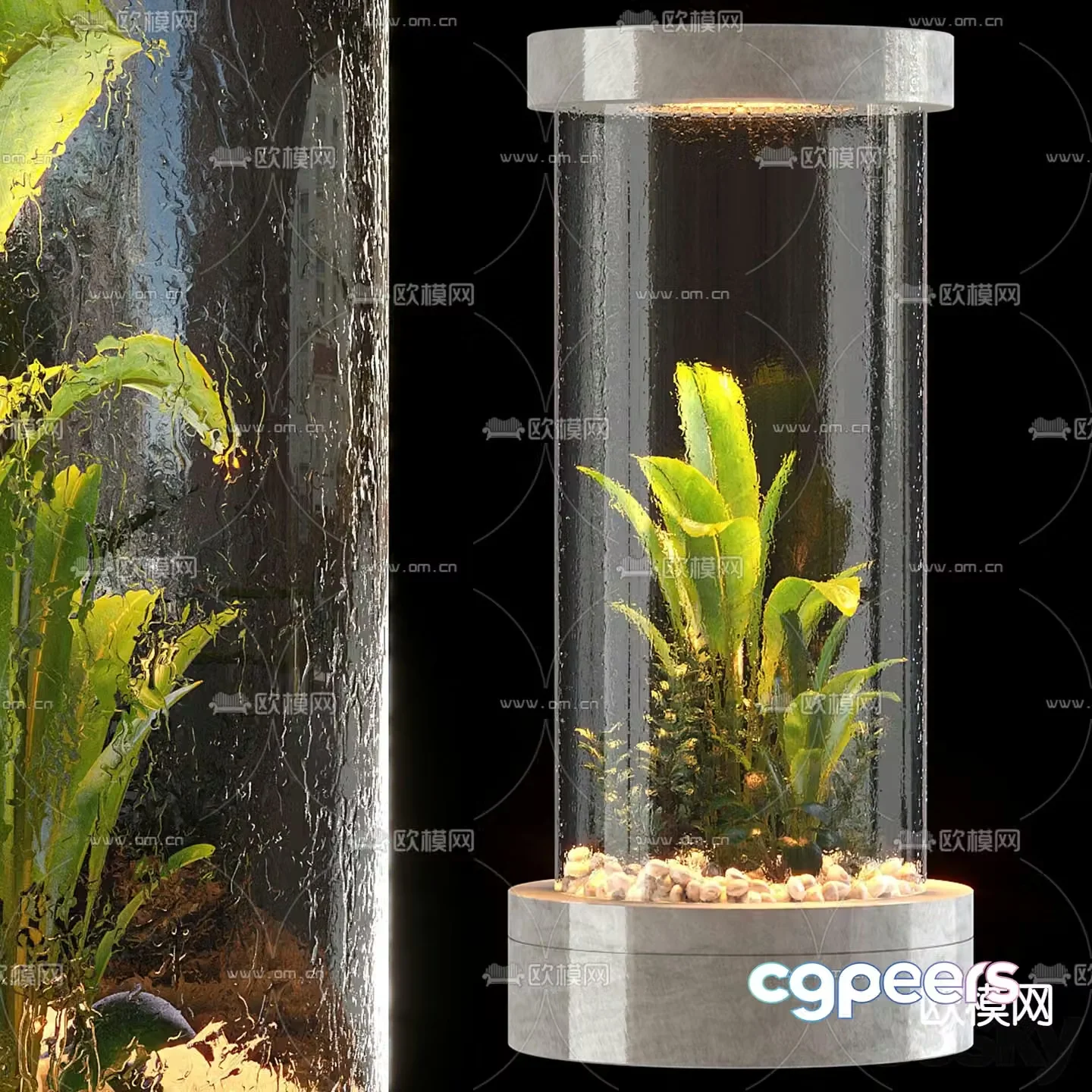 Indoor plant landscaping landscape sketch 3d model