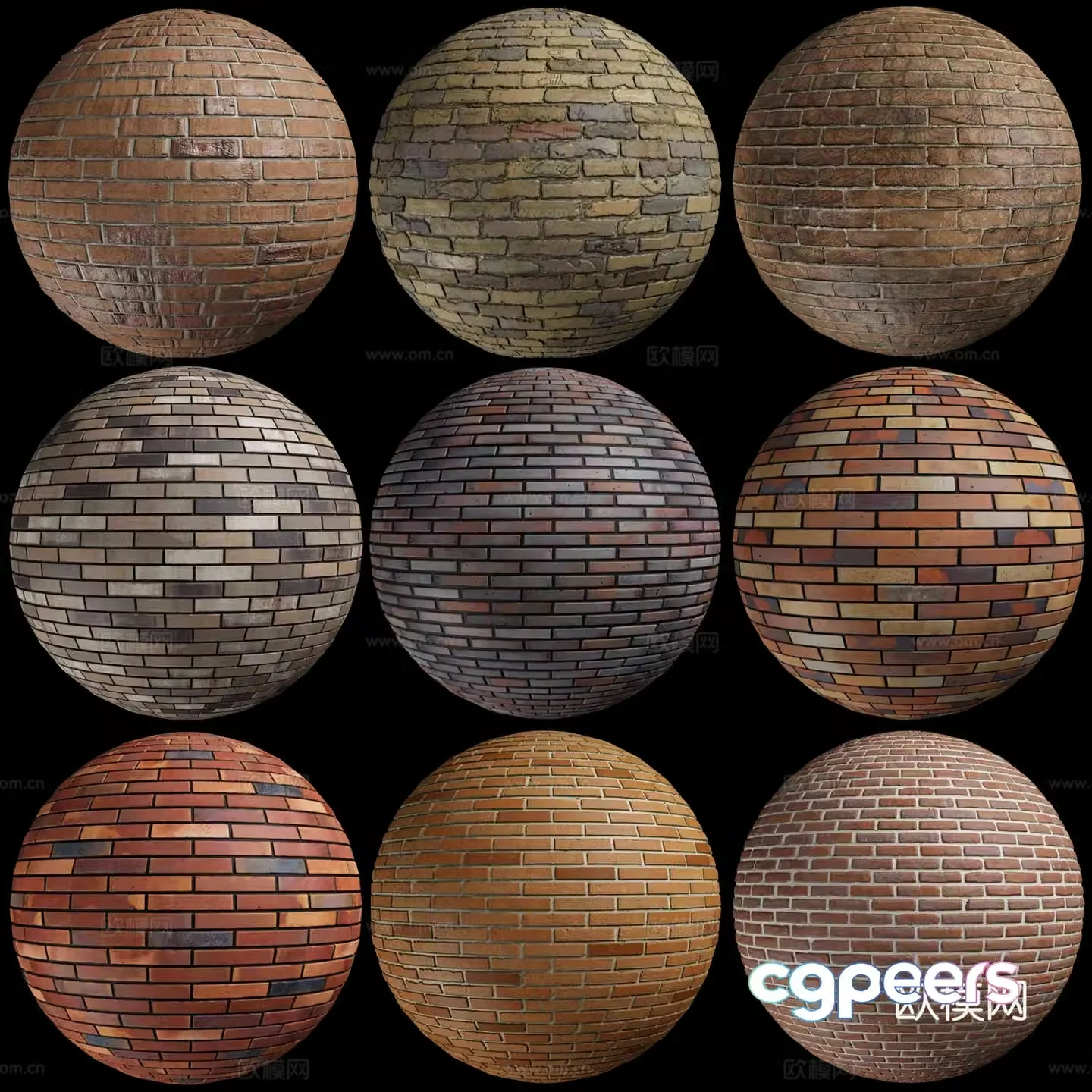 Floor tiles Stone Outdoor paving 3D model