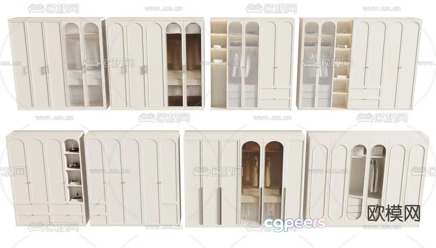 French wardrobe 3d model